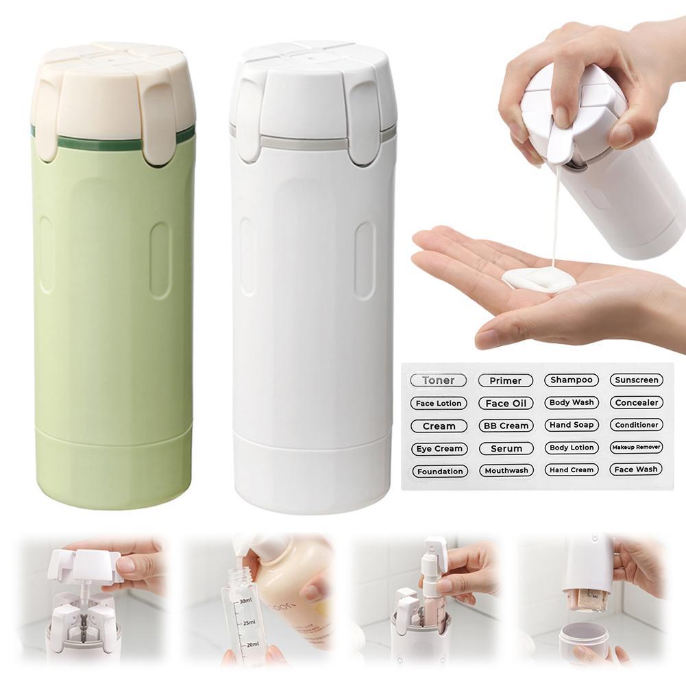 4-in-1 Leakproof Travel Dispenser Bottles