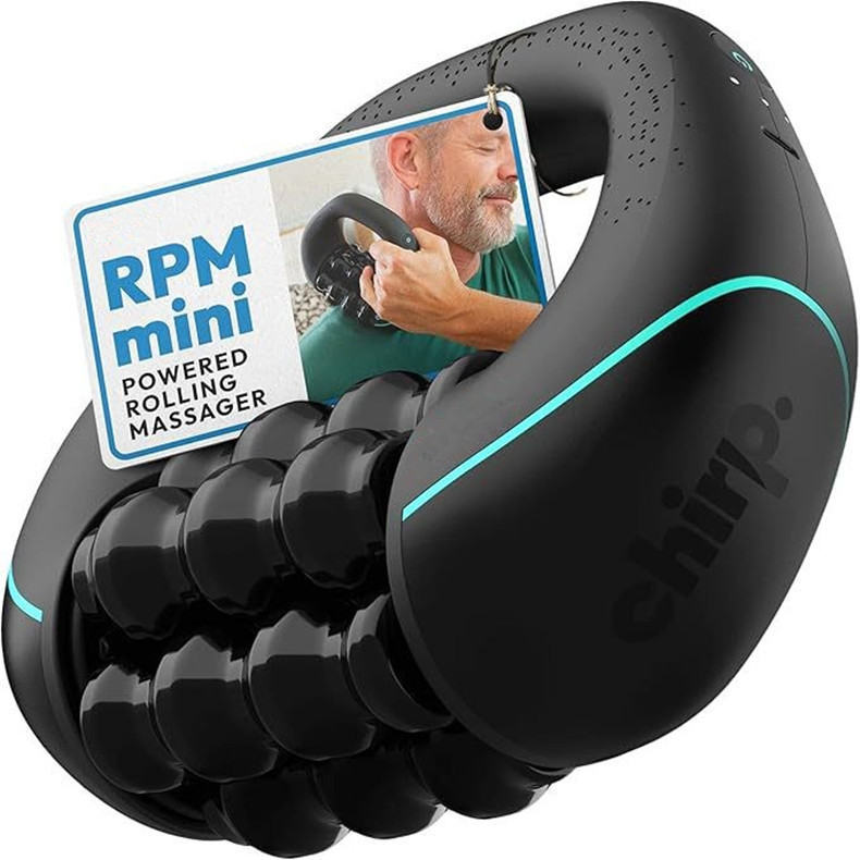 Mini Rolling Percussive Massager Whole Body Fatigue Relief Deep Tissue And Muscle Recovery Rechargeable Powerful 3-Speed Spin - Image 4